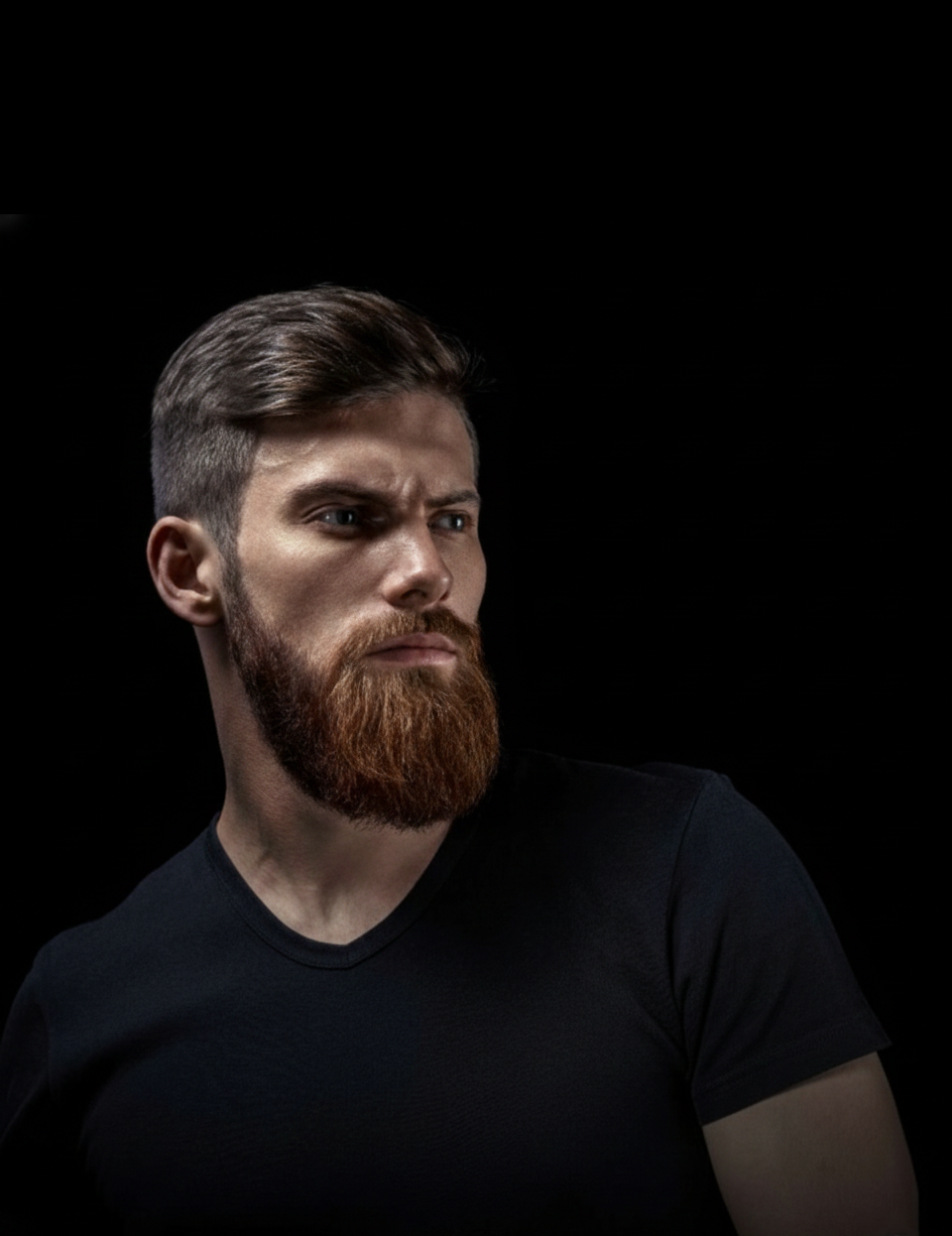 Homem bom barba e cabelo feito